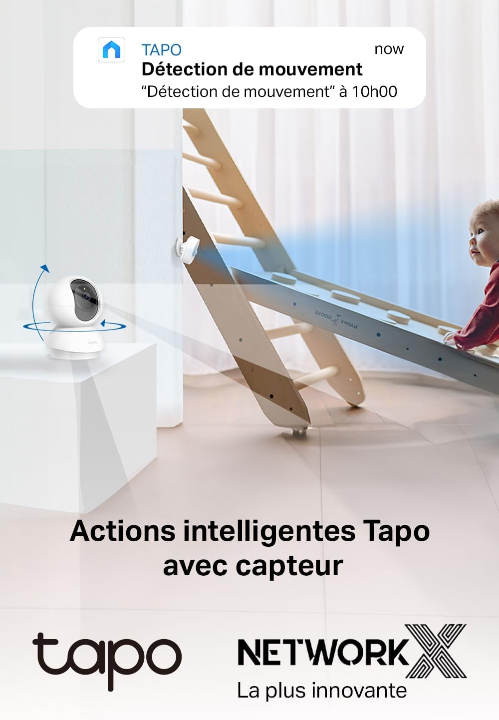 Caméra Intérieure 2K avec Détection Intelligente