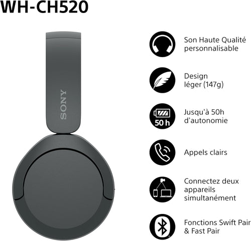 Casque Bluetooth Écoute Immersive 50H