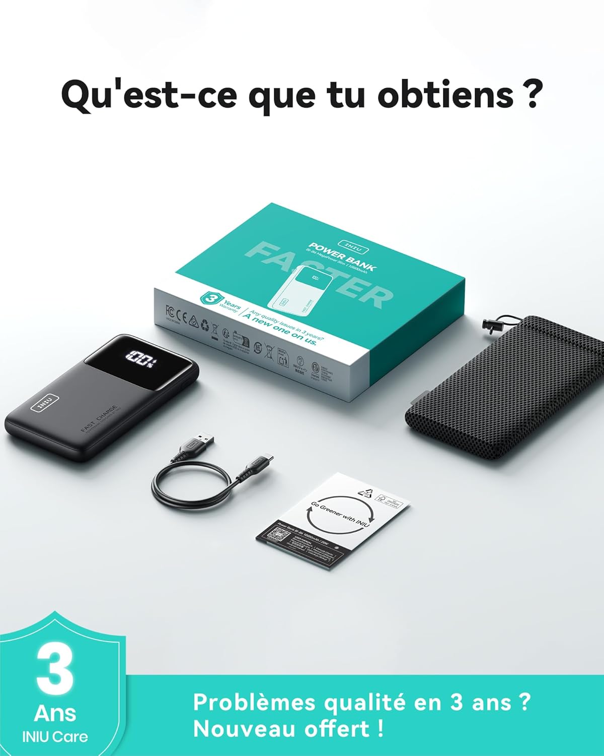 Chargeur Portable Rapide 10000mAh