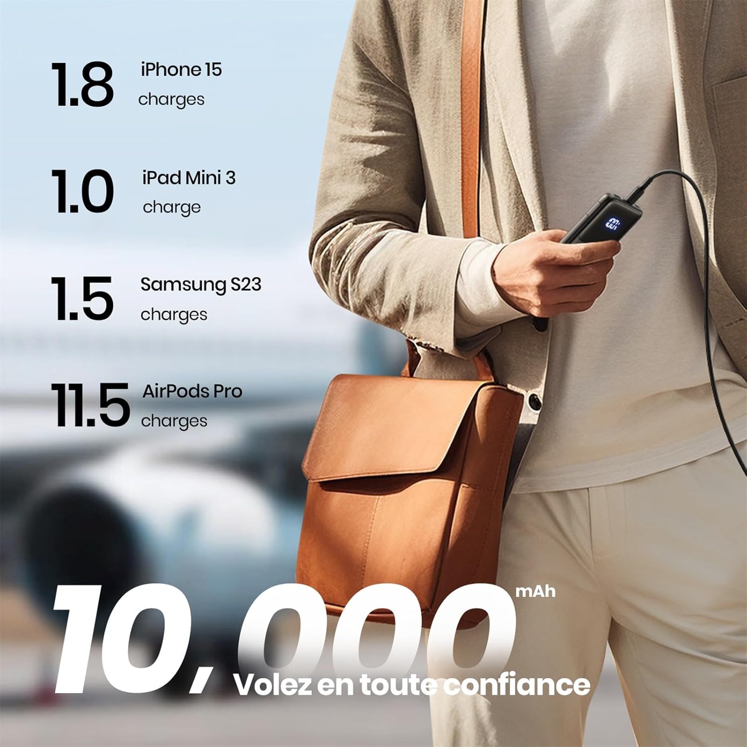 Chargeur Portable Rapide 10000mAh