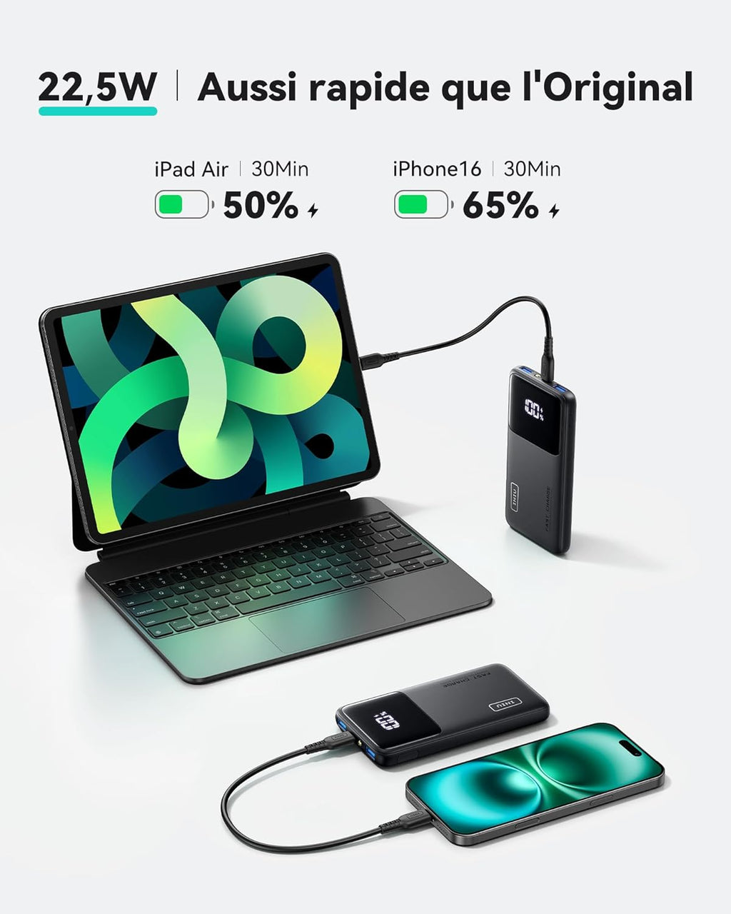 Chargeur Portable Rapide 10000mAh