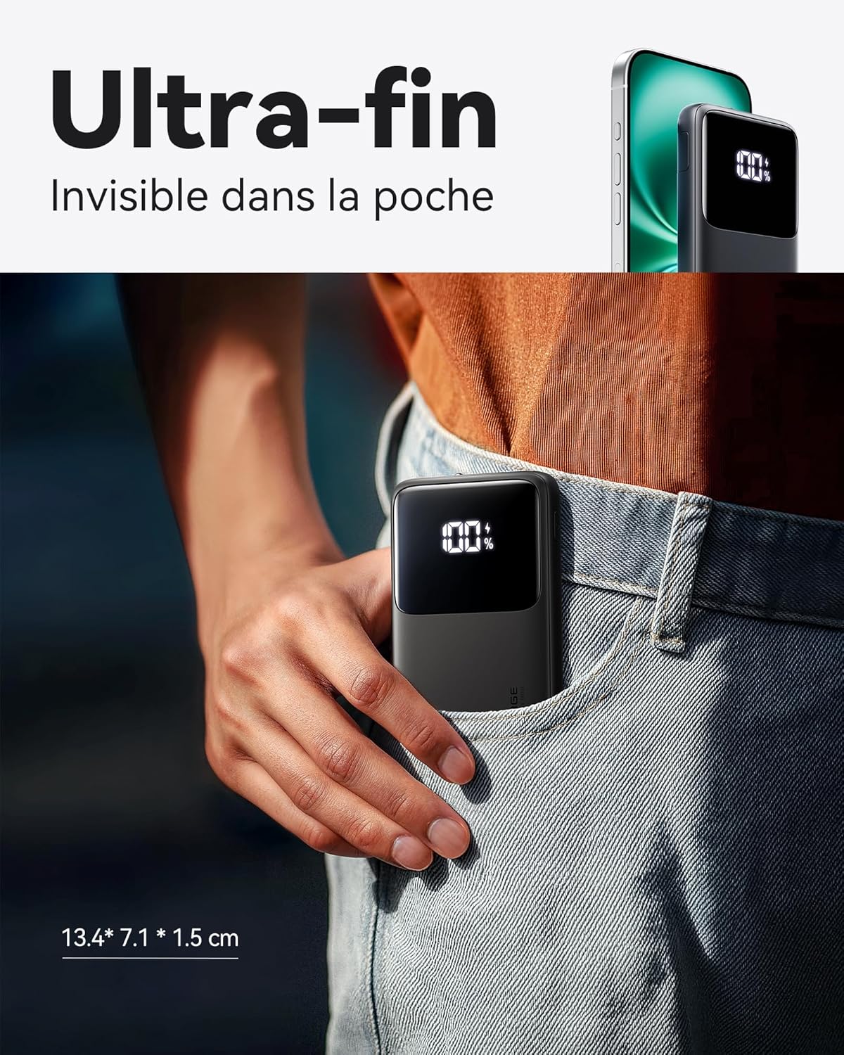 Chargeur Portable Rapide 10000mAh